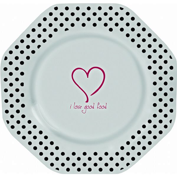 Prato Raso Love em Melamine-28cm