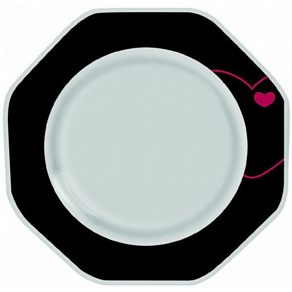 Prato Fundo Love em Melamine-25cm